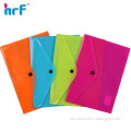 Transparent colorful plastic file folder